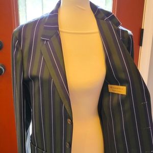 Brand new Authenic Burberry Blazer 42R Dark Forest Green